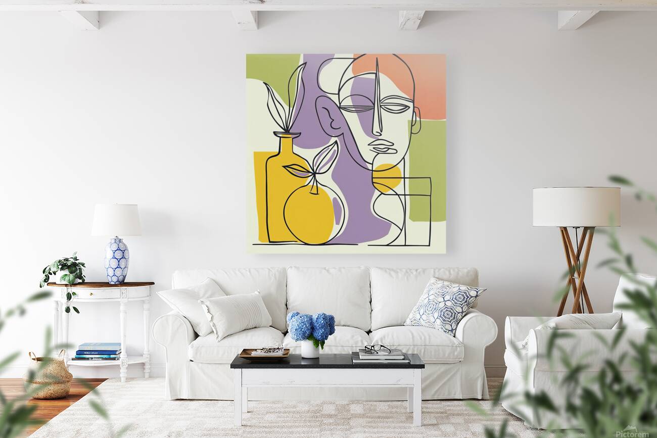 Abstract Face Still Life H9P4N2 57 Reproduction