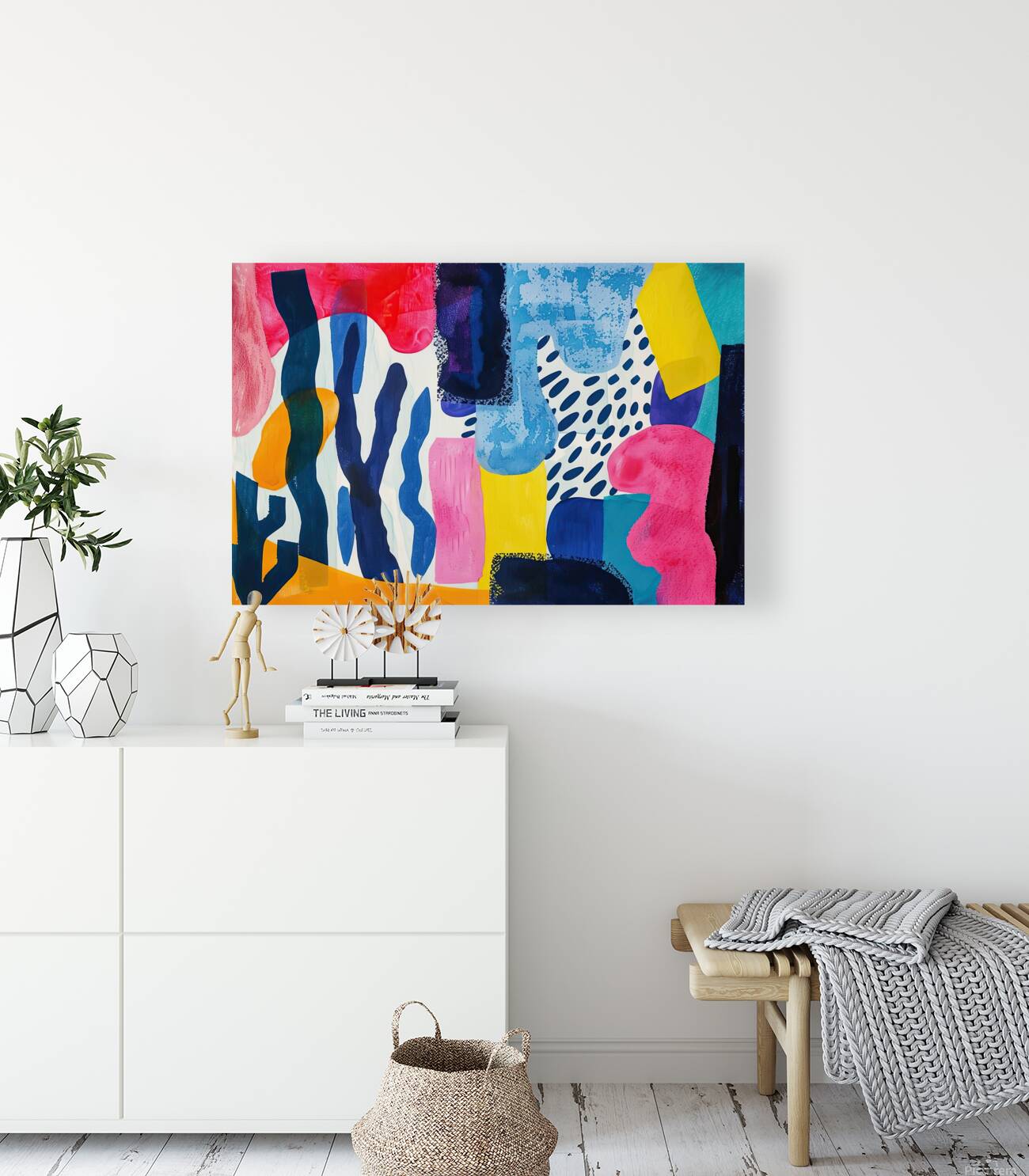 Abstract Expression Harmony 8294P 45 Reproduction
