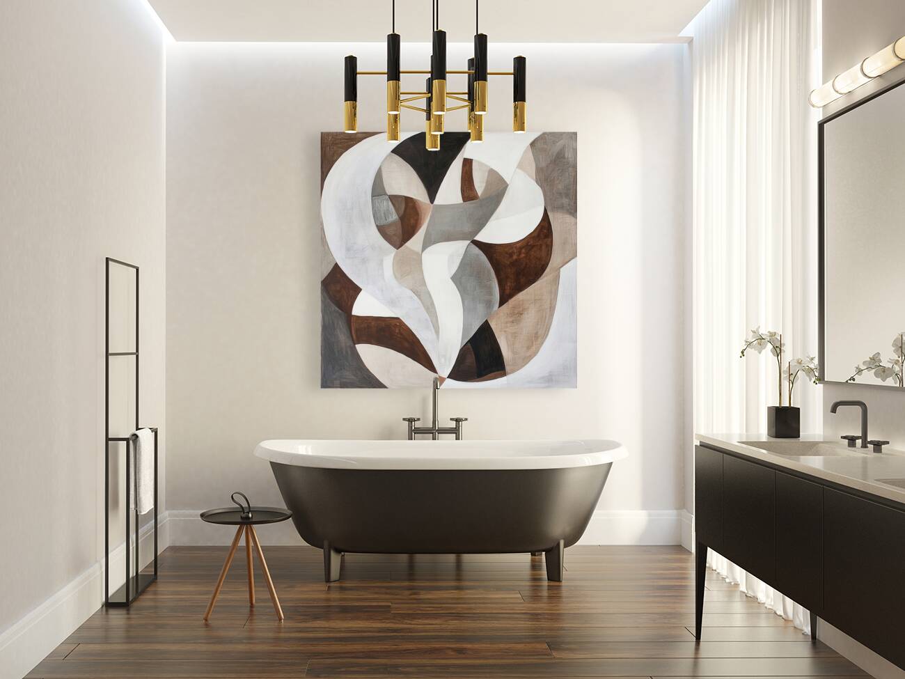 Abstract Forms Intertwined 234HNC 48 Reproduction