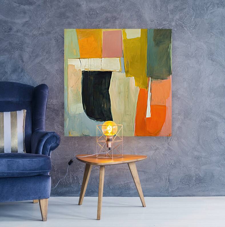 Abstract Forms Interplay 7H9N2P 50 Reproduction