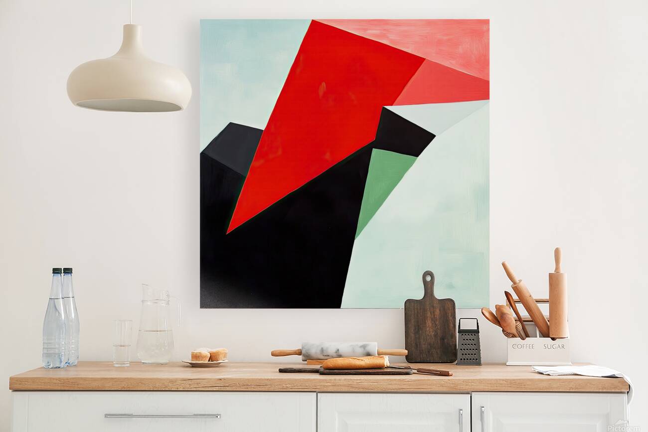 Angular Color Study H2N9P4 62 Reproduction