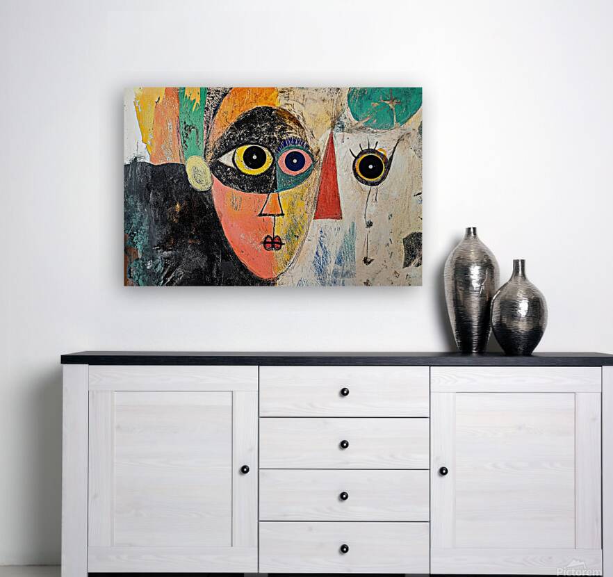 Abstract Faces Y29KHP 47 Reproduction
