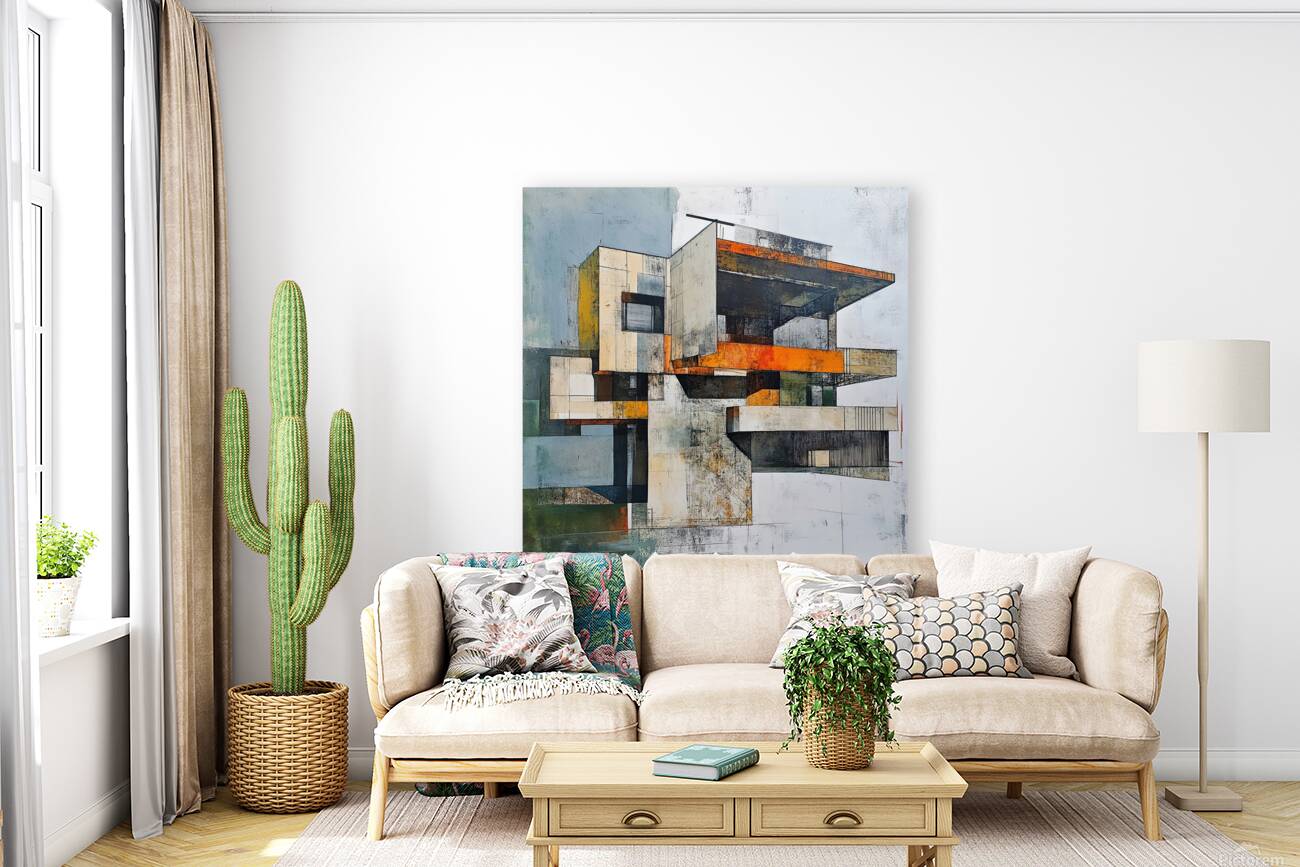 Architectural Study Orange 9P3N7J 55 Reproduction