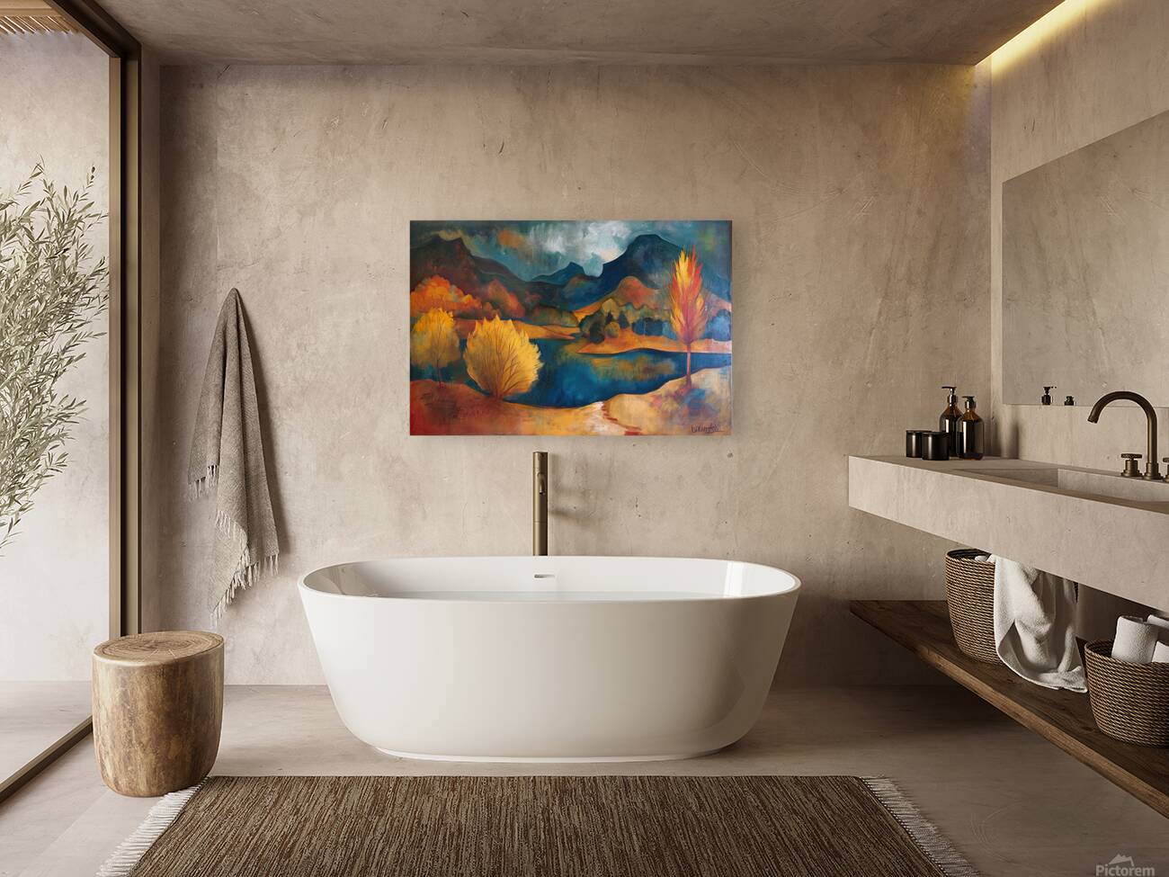 Autumn Lake Reverie H2N9P2 62 Reproduction