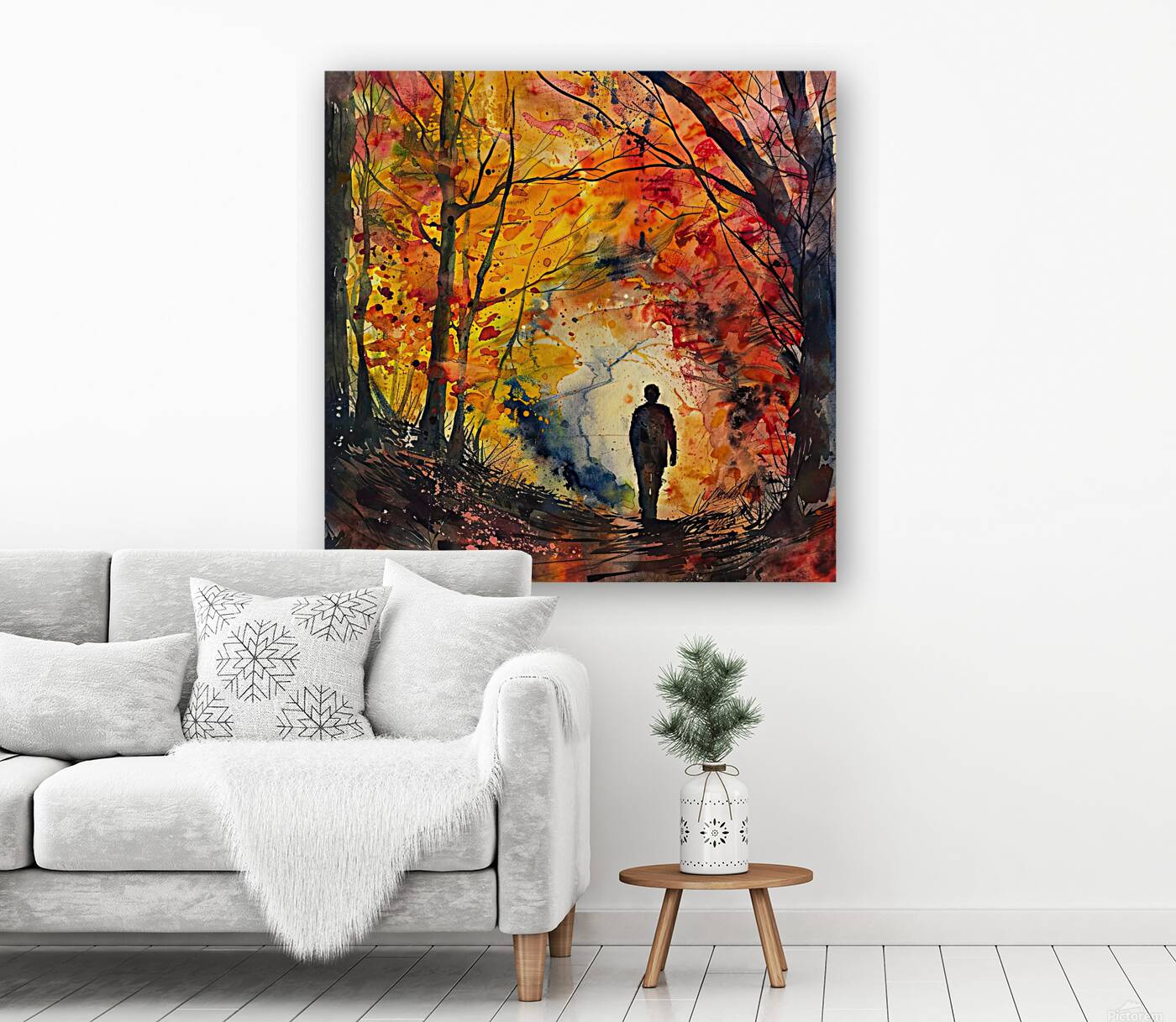 Autumn Path 79B2D3 55 Reproduction