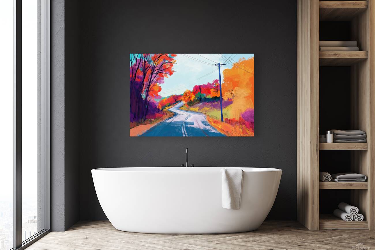 Autumn Road Ahead 9P3N4H 58 Reproduction