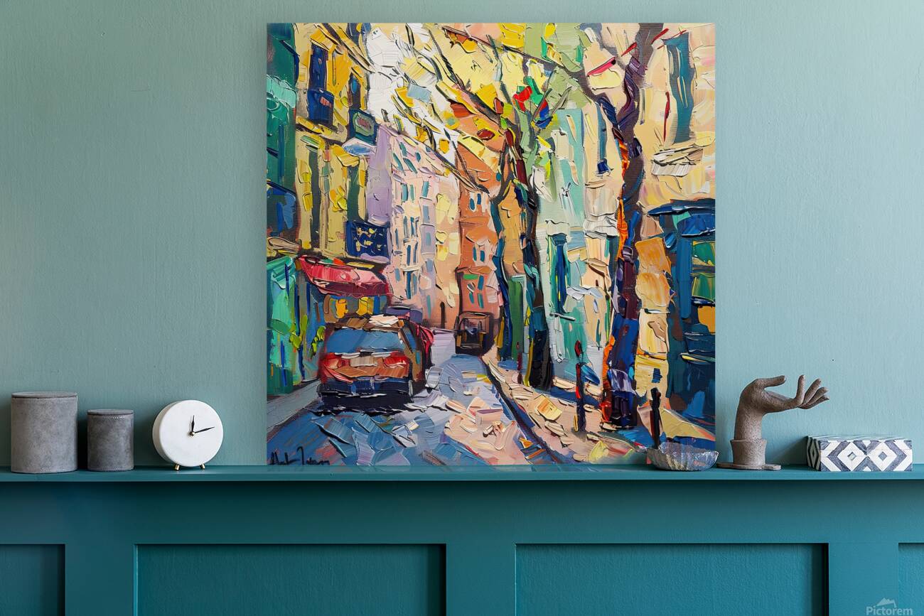 Autumn Street Scene H9P2N3 55 Reproduction