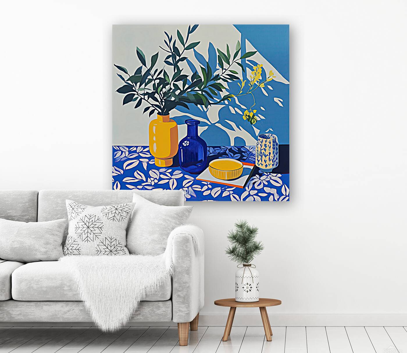 Azure Botanicals Still Life Y92H7D 60 Reproduction