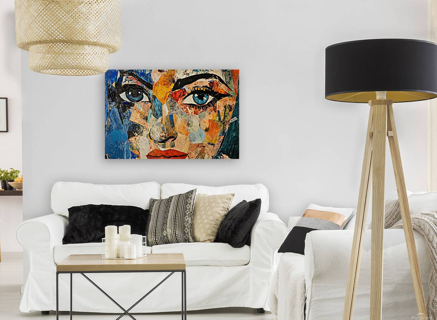 Azure Gaze Collage Y9H2N3 60 Reproduction