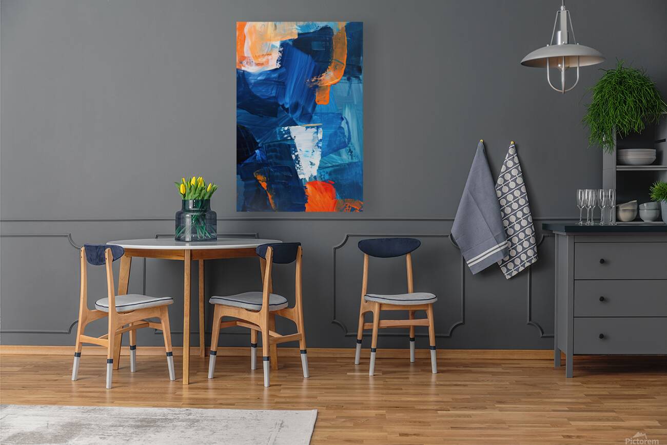 Azure Orange Currents H29PNZ 58 Reproduction