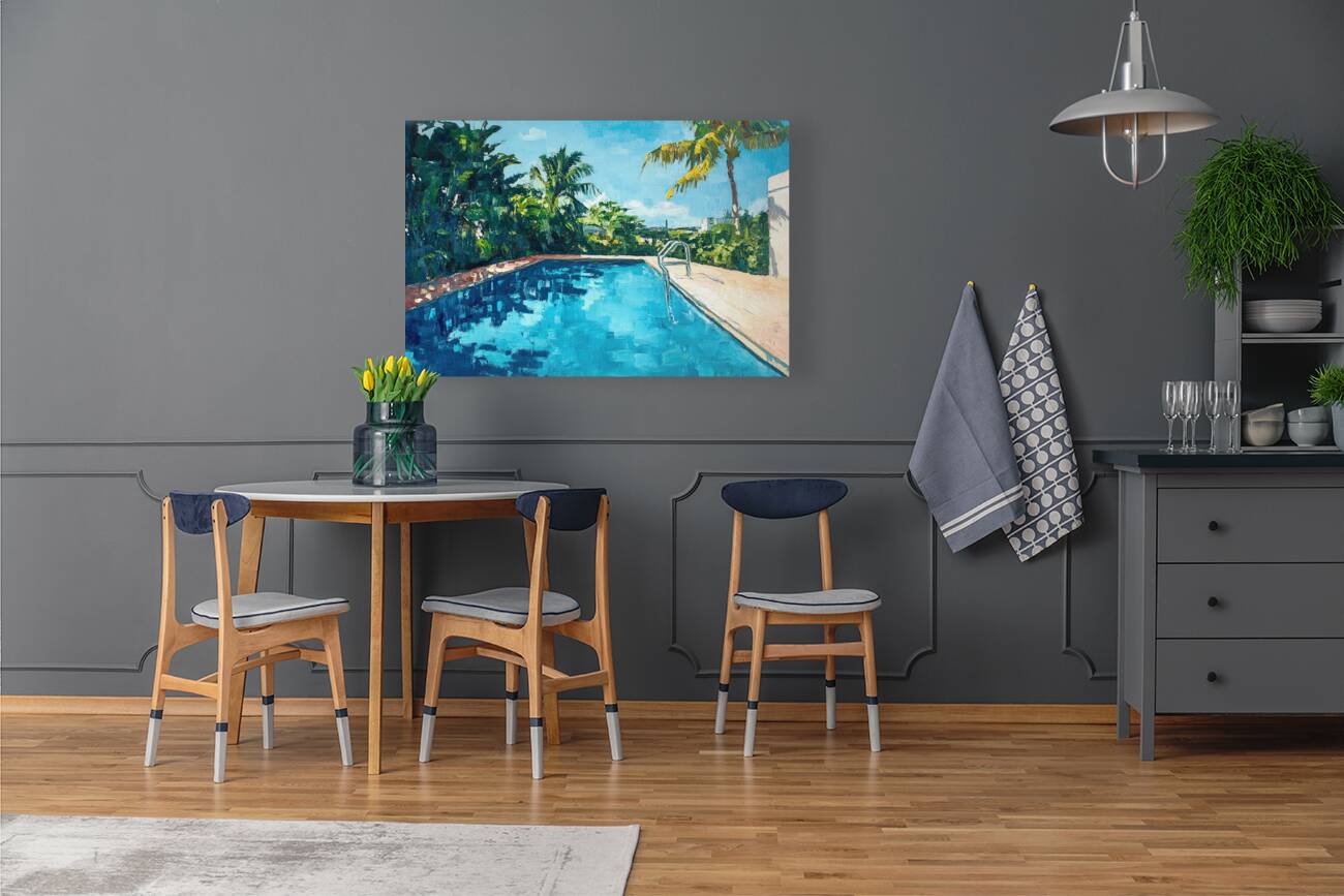 Azure Pool Reflections 7H3N2P 51 Reproduction