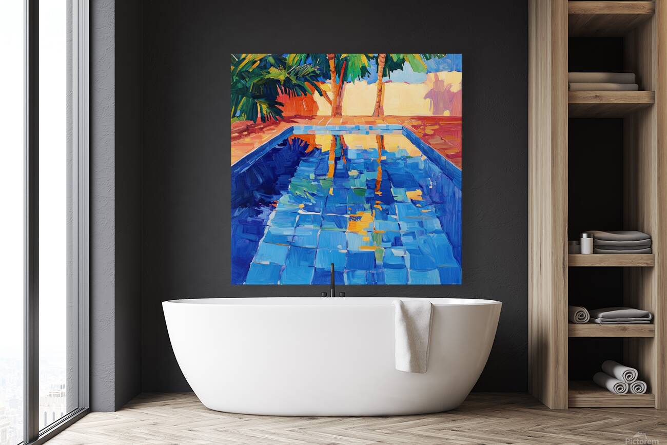 Azure Reflections Poolside 74K2N 55 Reproduction