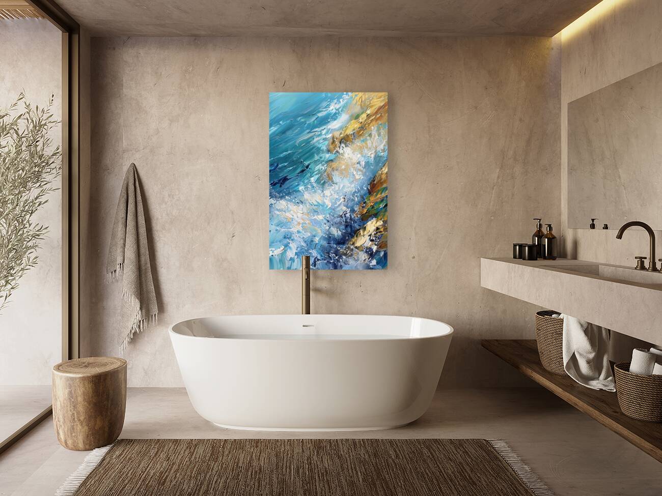 Azure Waves Crashing Y392HN 50 Reproduction