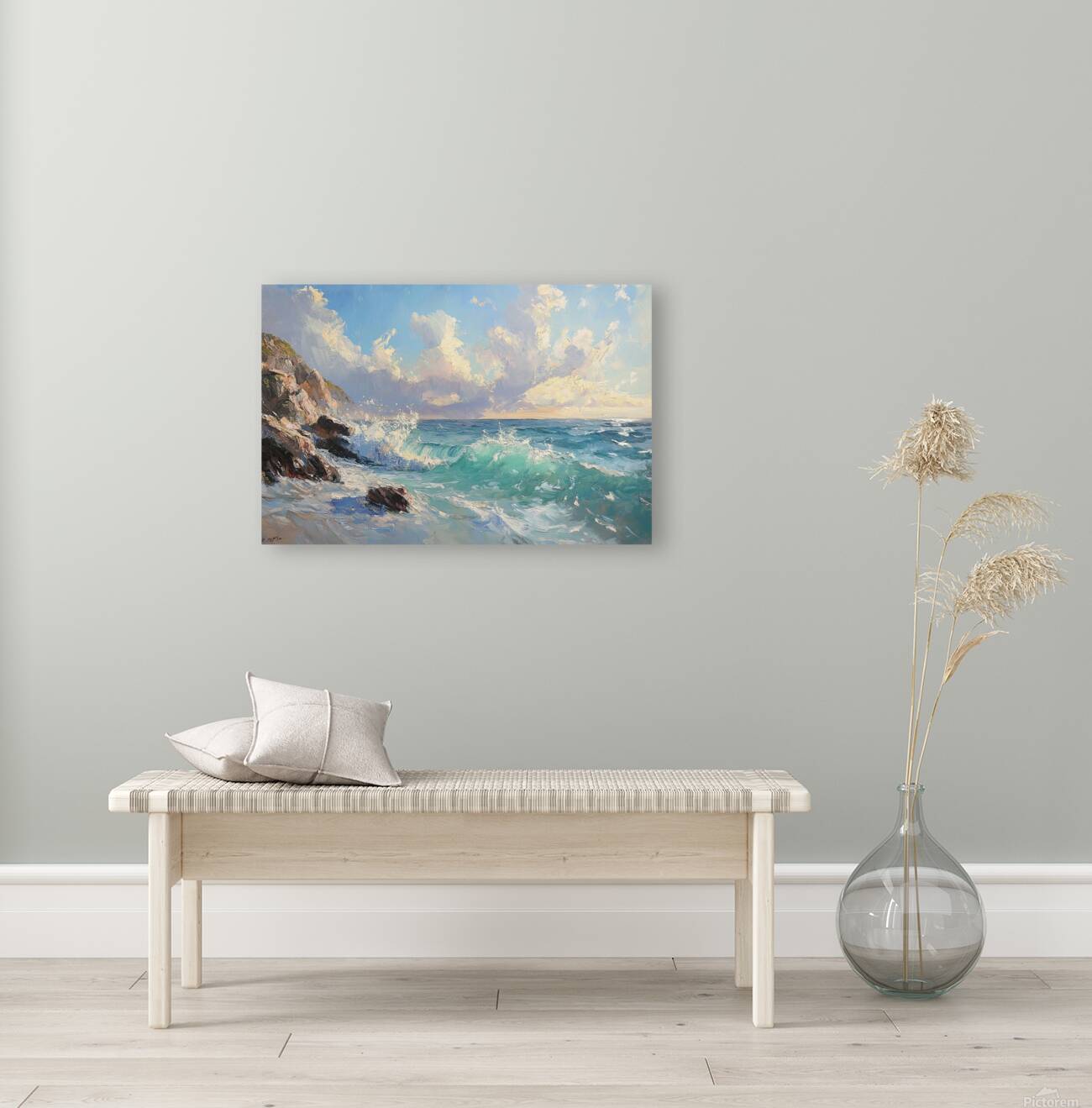 Azure Waves Crashing Y39H7 45 Reproduction