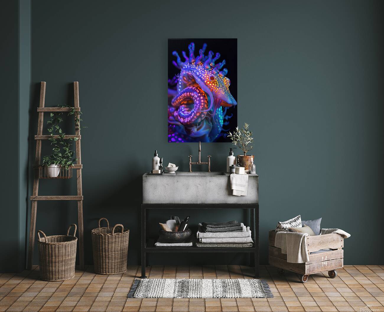 Bioluminescent Seahorse 92D3H7 69 Reproduction