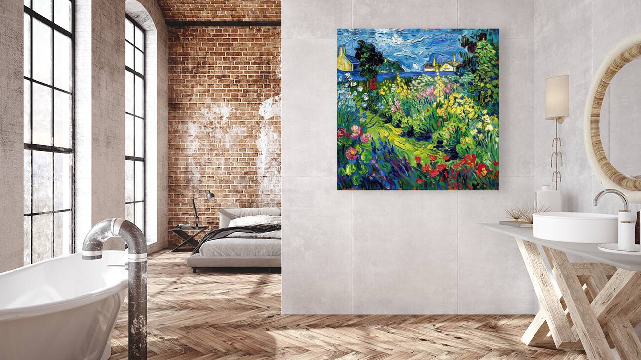 Blooming Garden Bliss 2H9N7Z 58 Reproduction