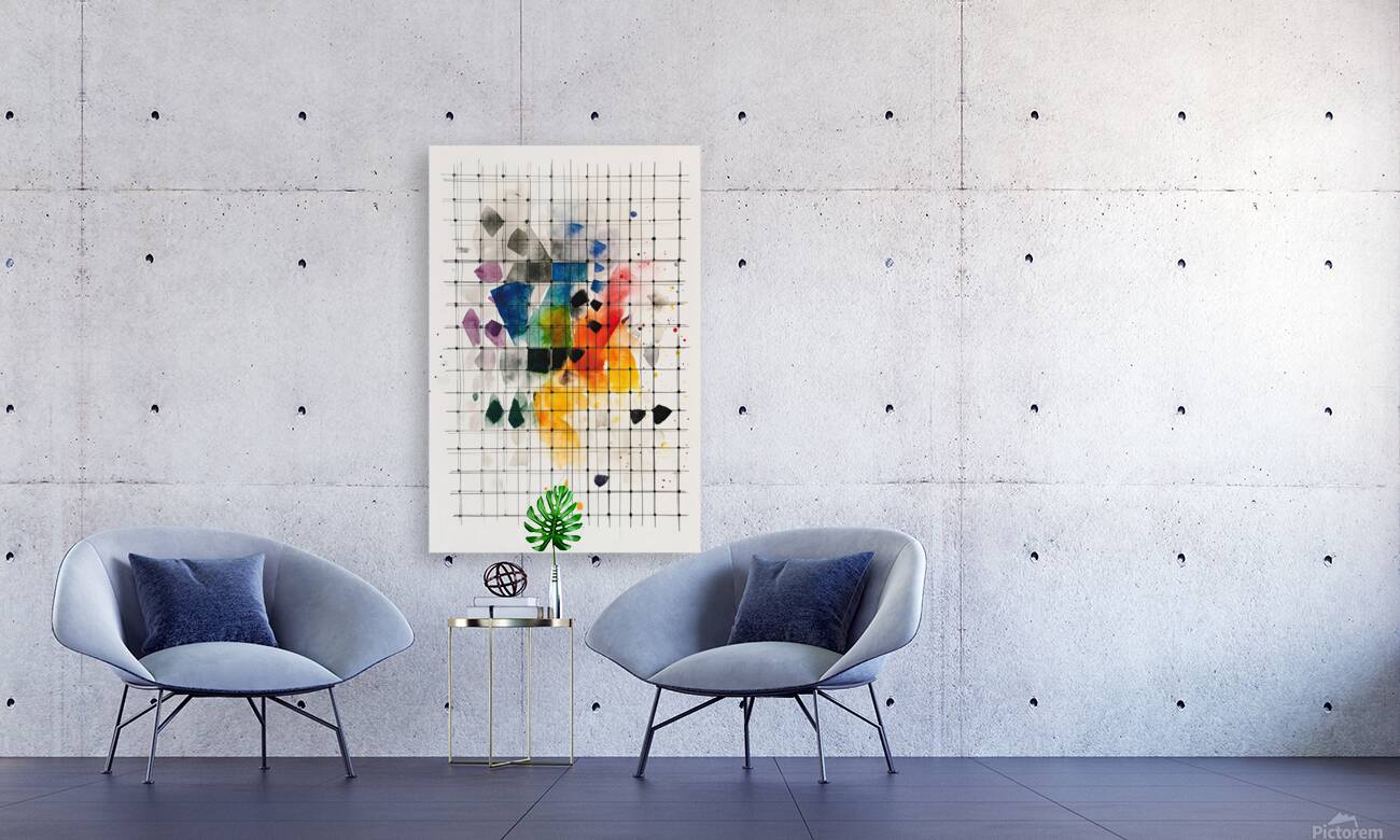 Chromatic Grid Interplay 5Z9N7H 48 Reproduction