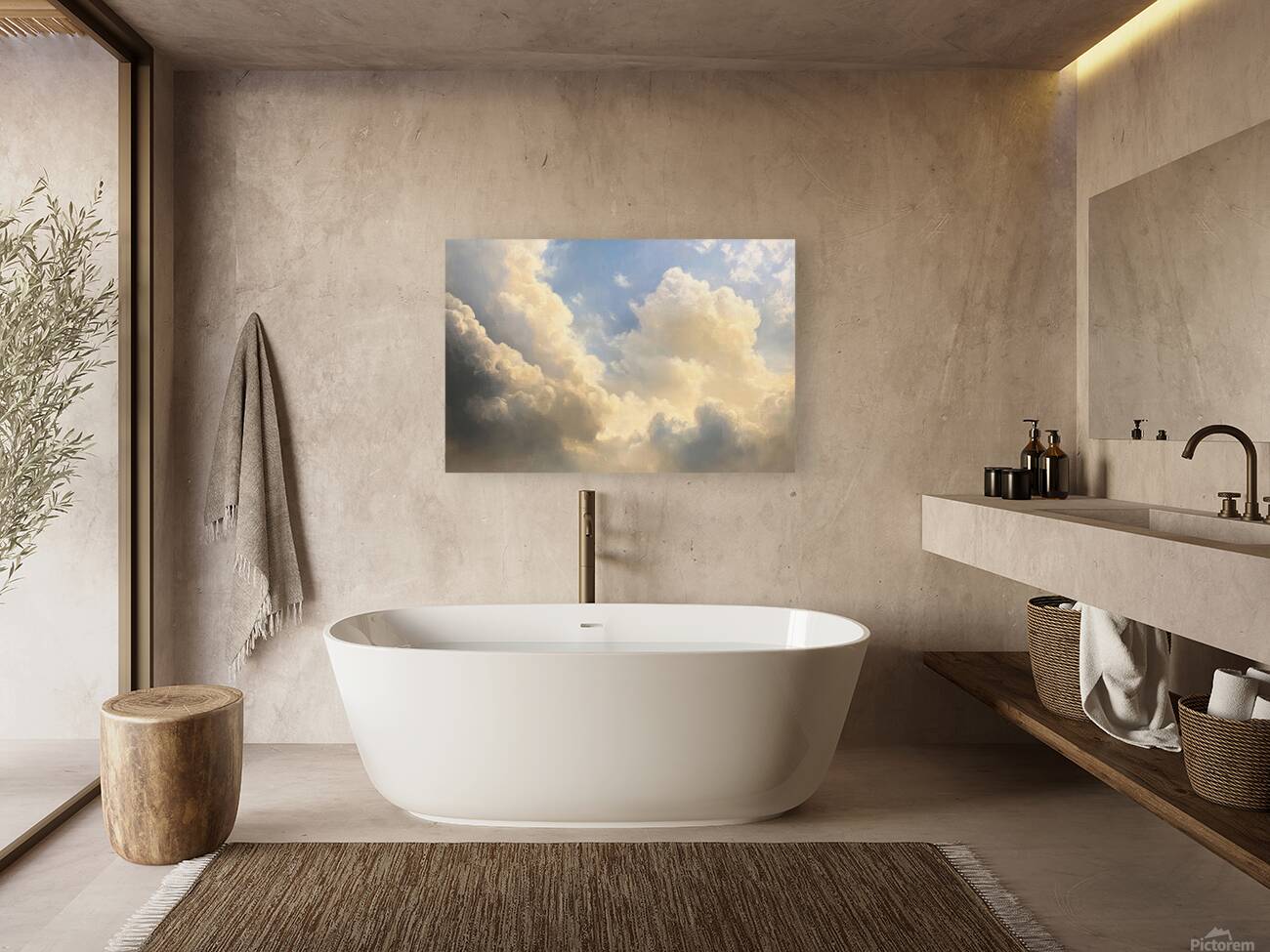 Celestial Canvas Clouds 239HJ 50 Reproduction