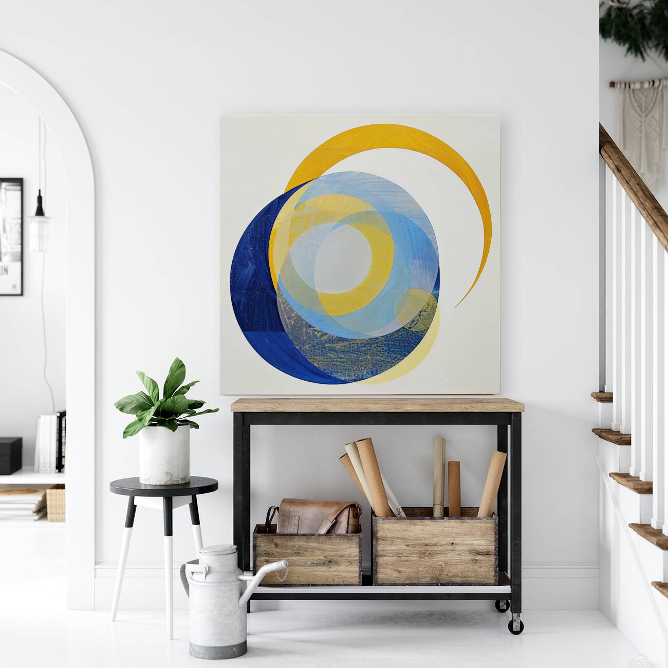 Celestial Circles 4F92B7 45 Reproduction