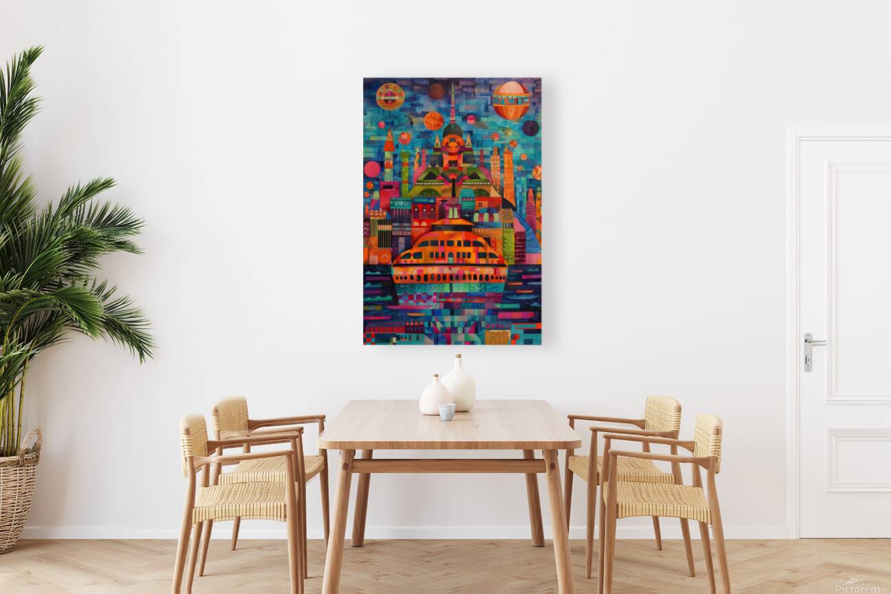 Celestial Cityscape Harbour 792B4K 45 Reproduction