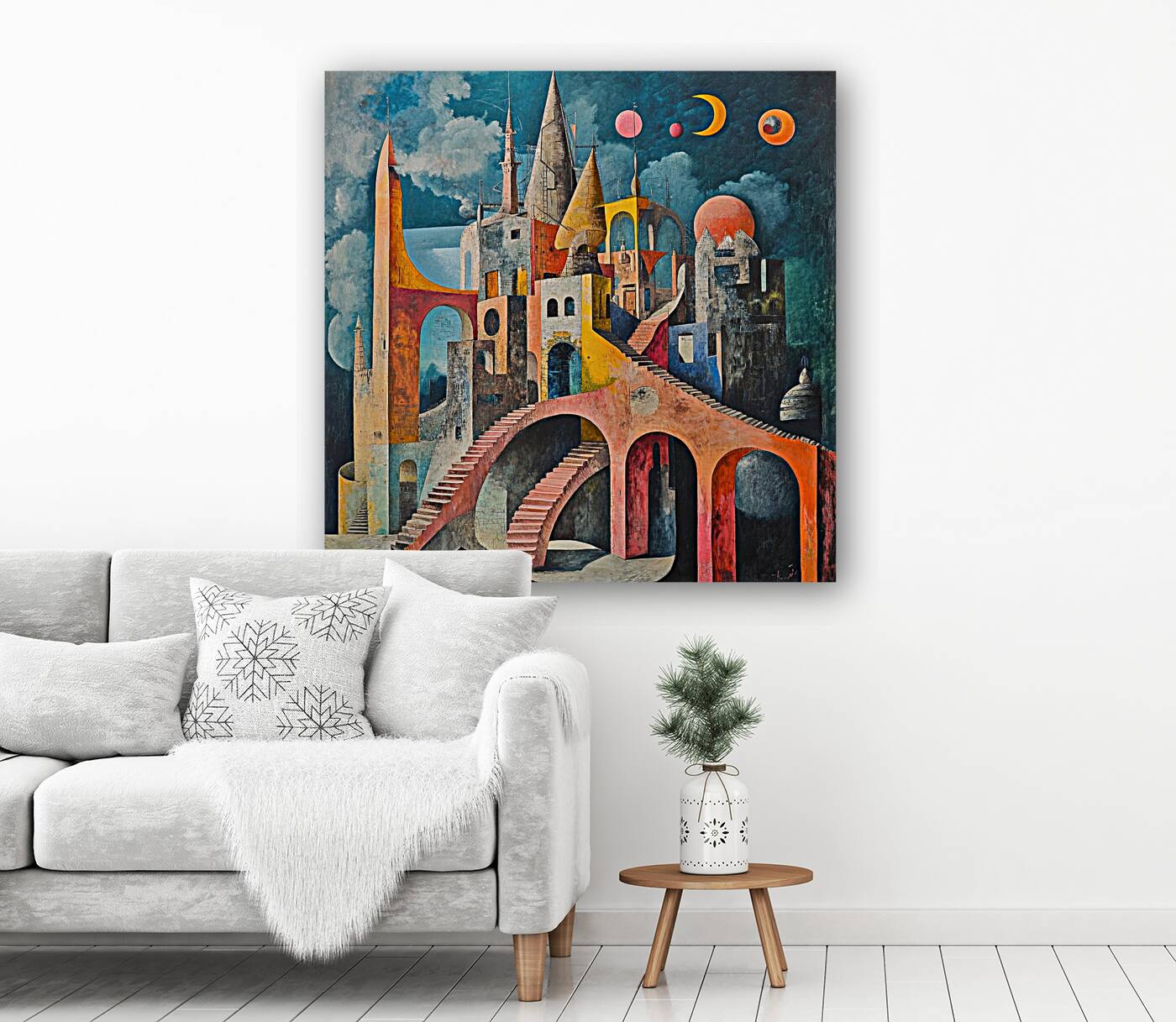 Celestial Cityscape NV93K2 62 Reproduction