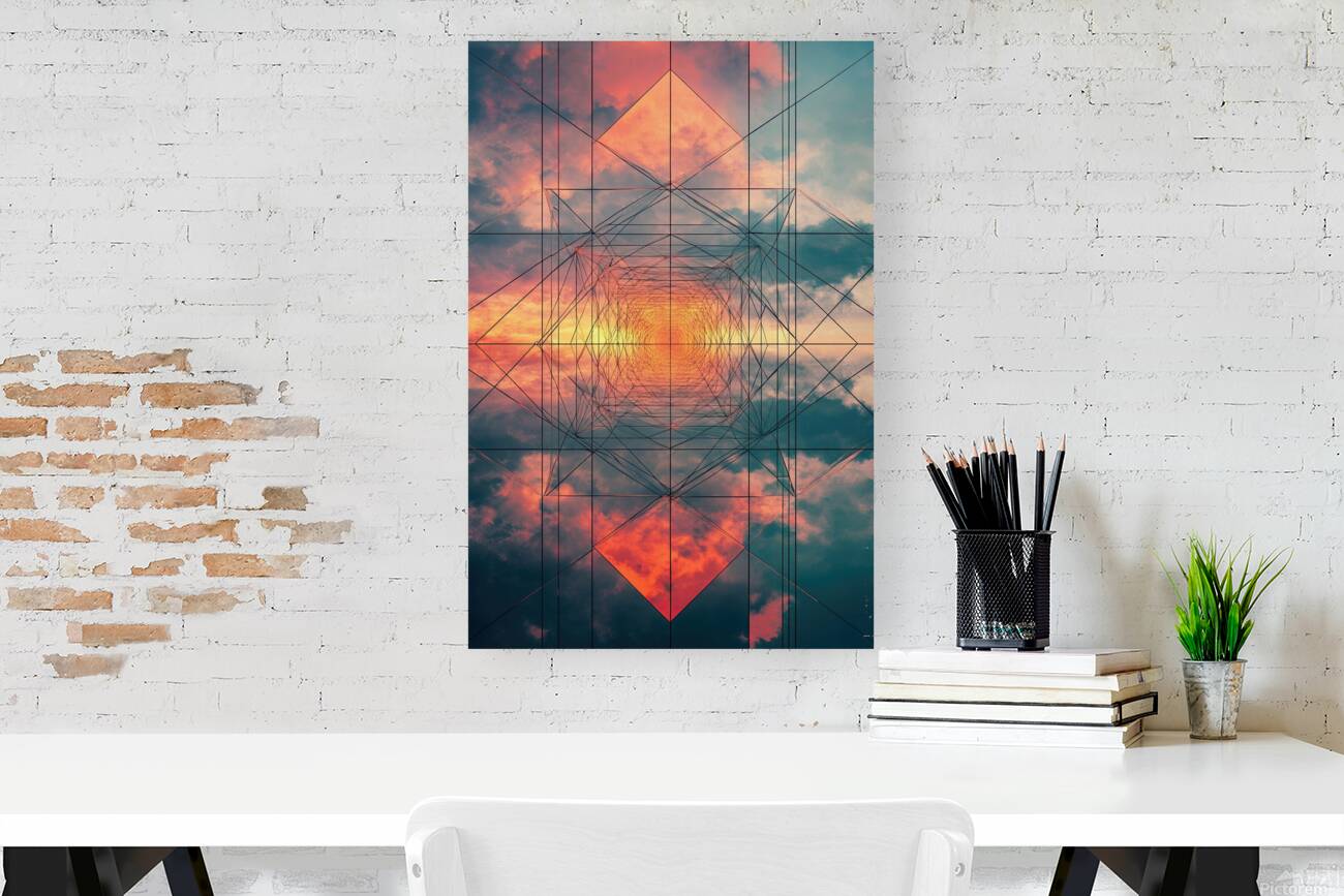 Celestial Grid Sunset H29NJP 58 Reproduction