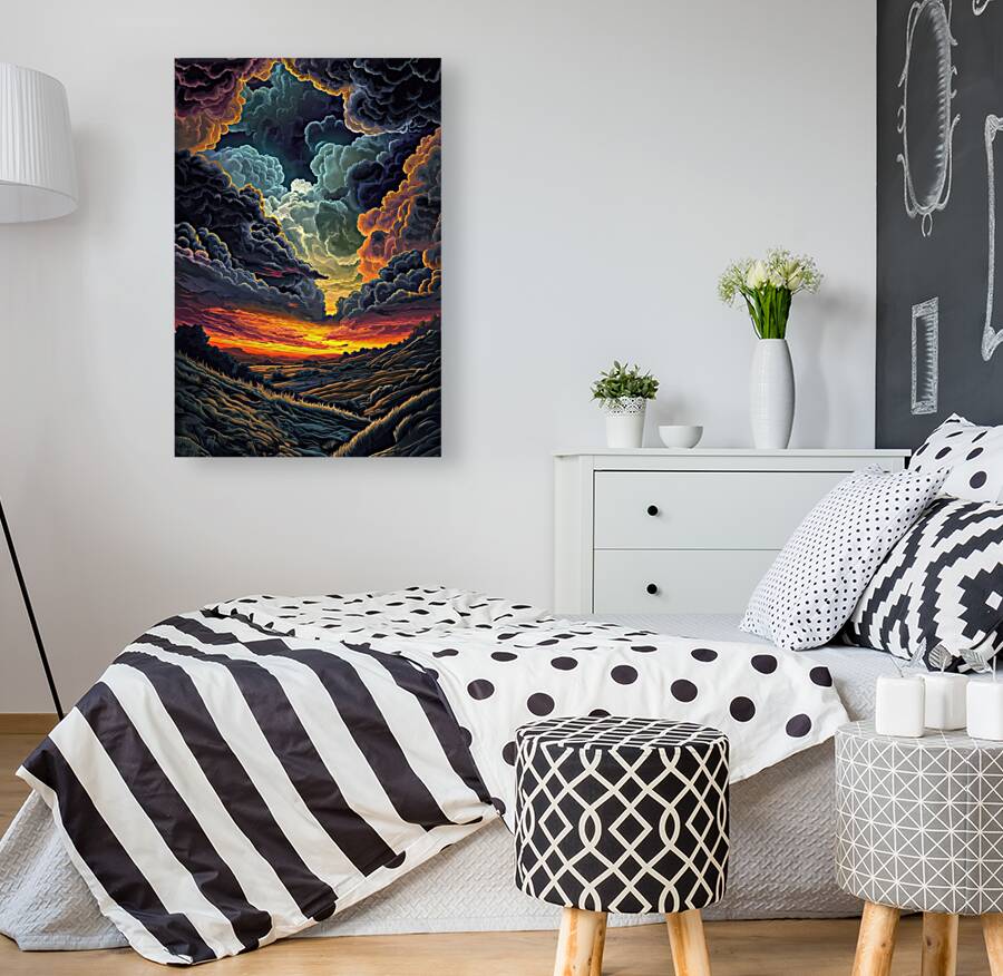 Celestial Sunset Embrace H92D3N 65 Reproduction