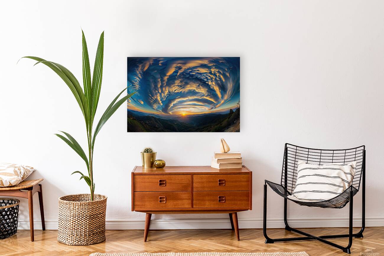 Celestial Vortex Sunset H2N9P4 68 Reproduction