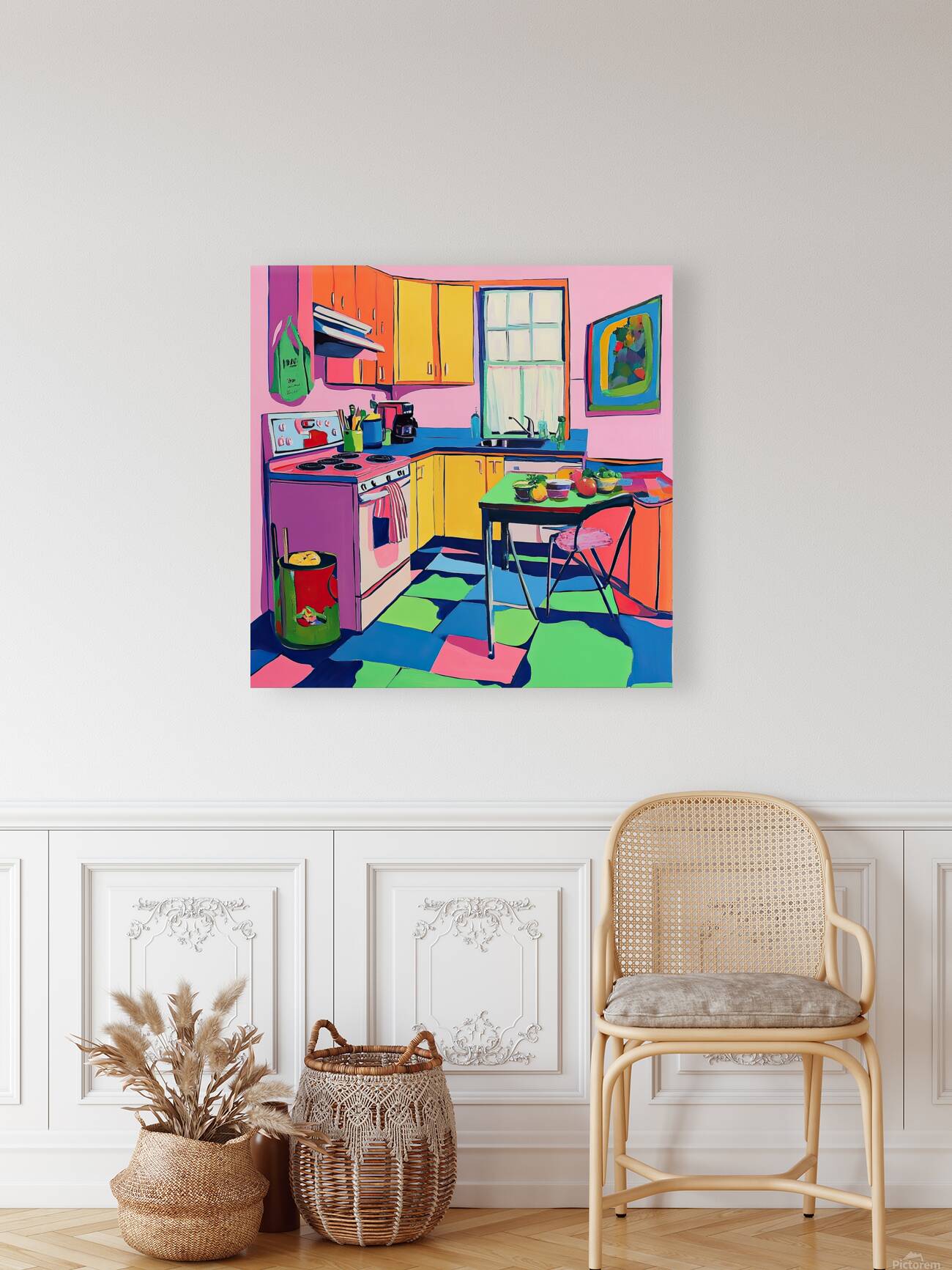 Chromatic Kitchen Still Life N9P2H7 55 Reproduction