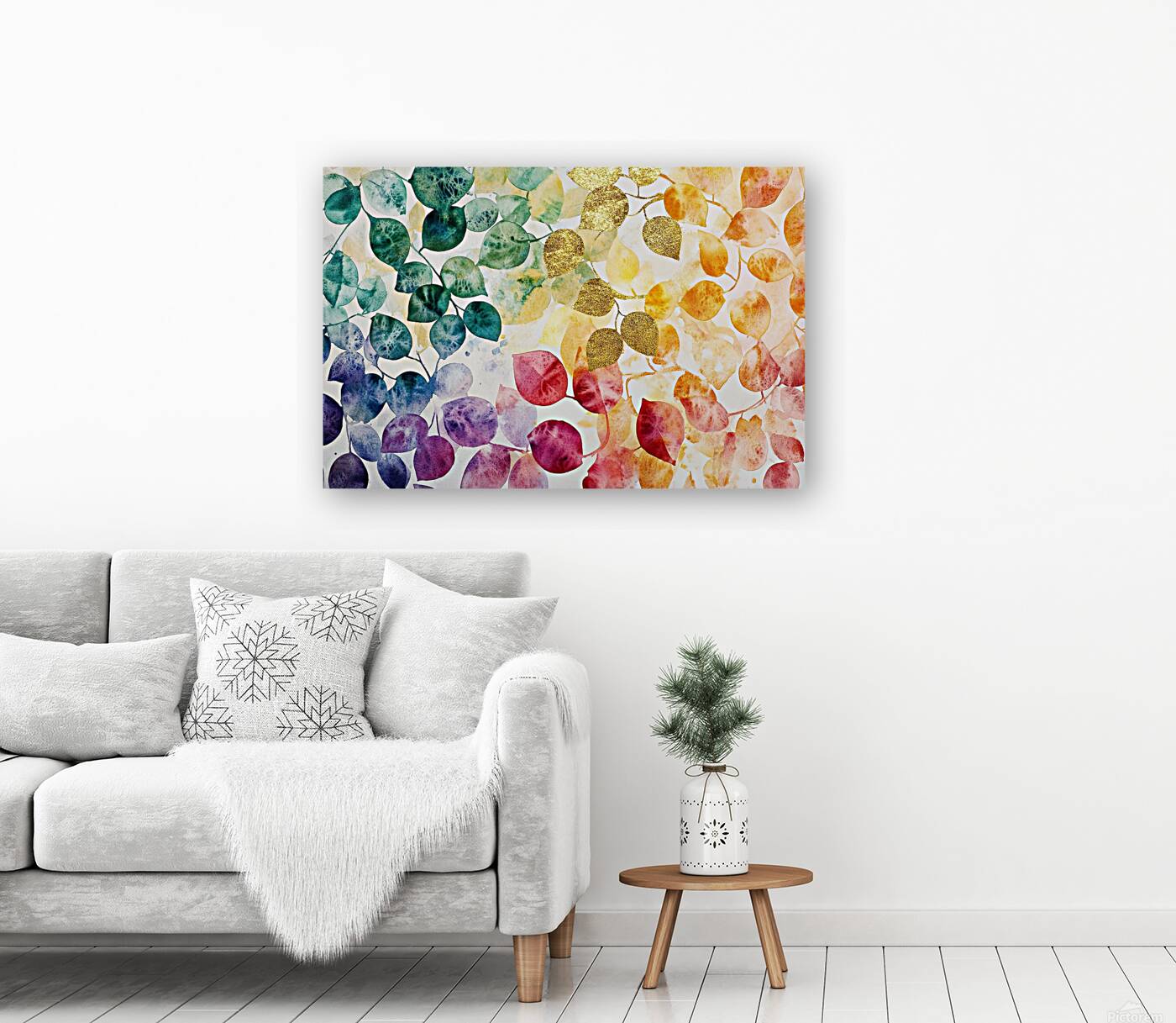 Chromatic Leaf Symphony 2P9H7N 58 Reproduction