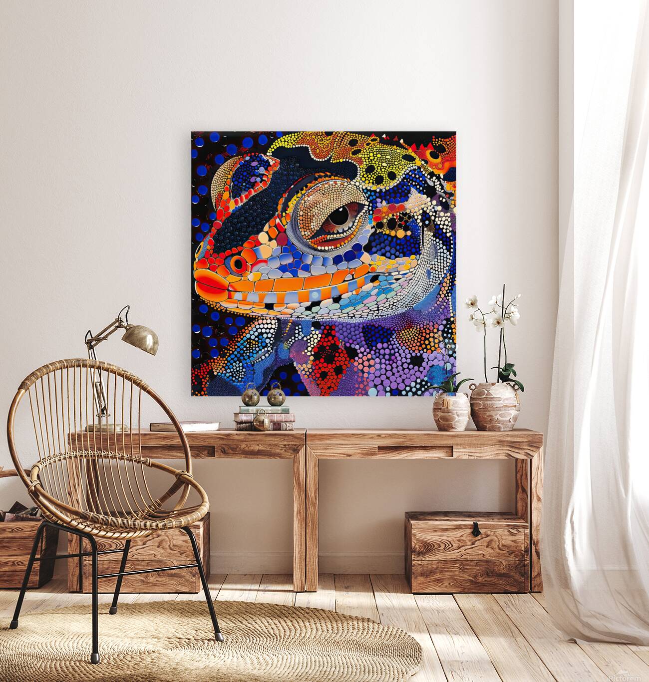 Chromatic Reptilian Gaze Y9K8N2 59 Reproduction