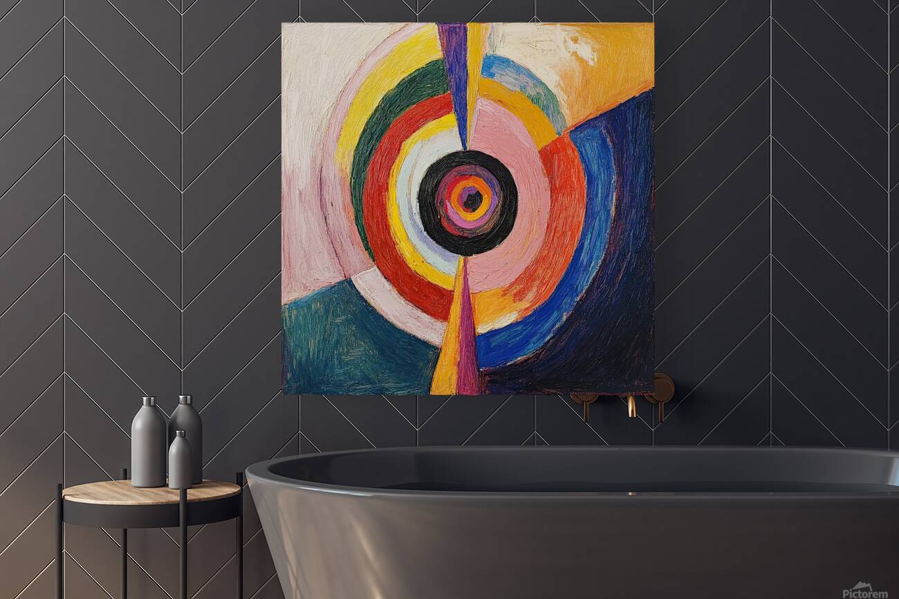 Circular Chromatic Study 2P9H7N 52 Reproduction