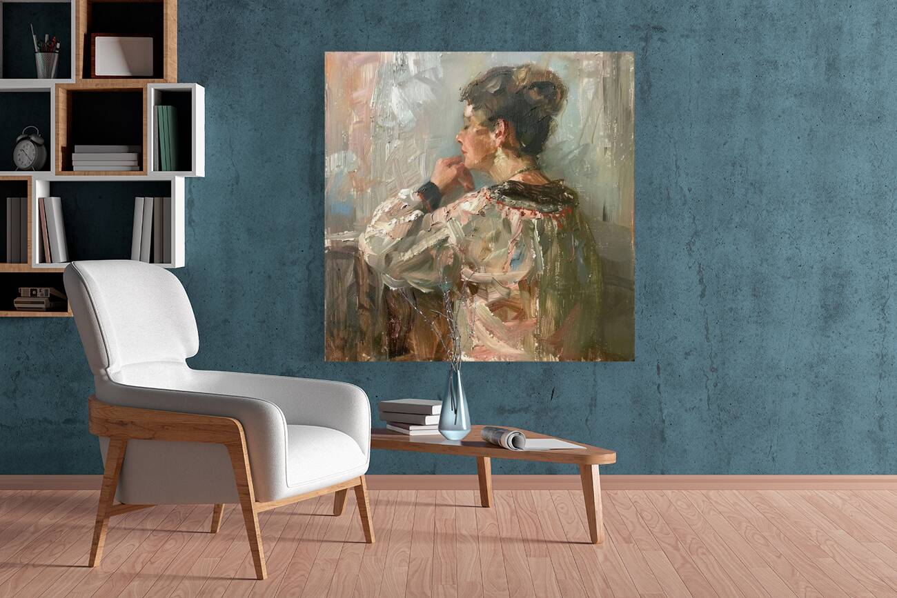 Contemplative Muse H3N9C2 48 Reproduction