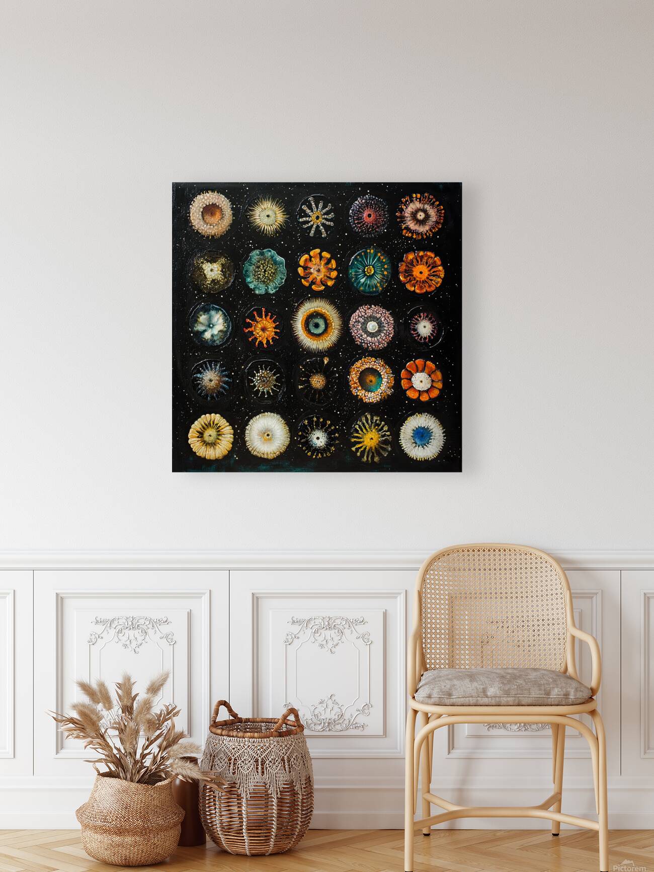 Cosmic Flora Study H2N9P2 55 Reproduction