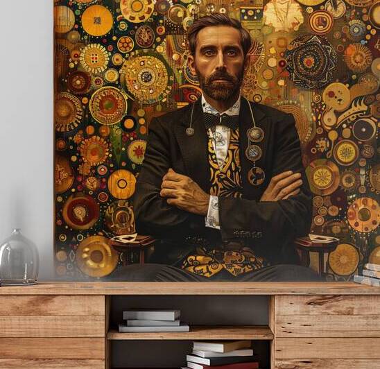 Opulent Gaze: Gustave Klimt by Abstract Rebellion