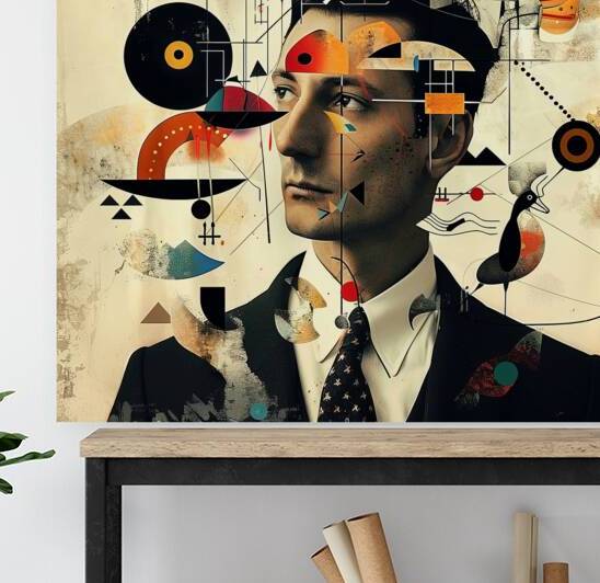 Geometric Reflections: Joan Miro by Abstract Rebellion
