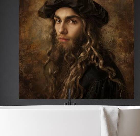 Renaissance Gaze: Leonardo Da Vinci by Abstract Rebellion