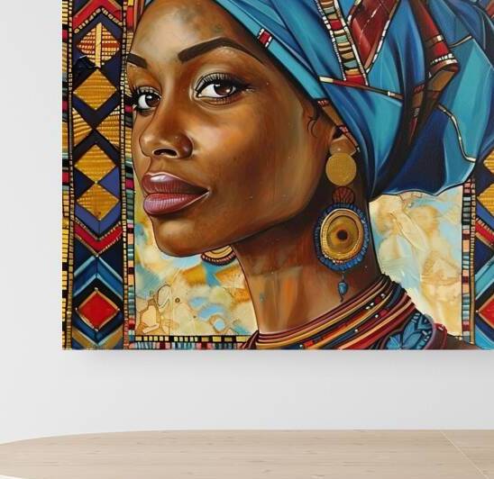 African Queen Portrait H92J5Z 67 by Abstract Rebellion