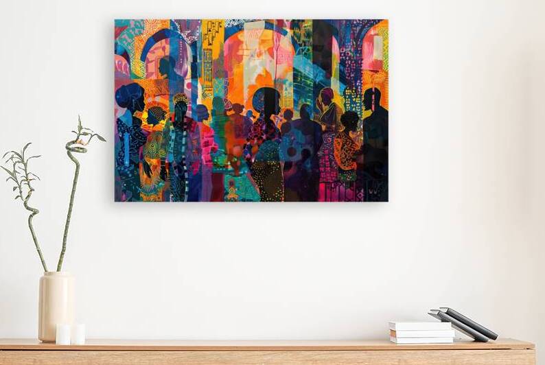 African Market Vibrance 7P3HN 60 by Abstract Rebellion