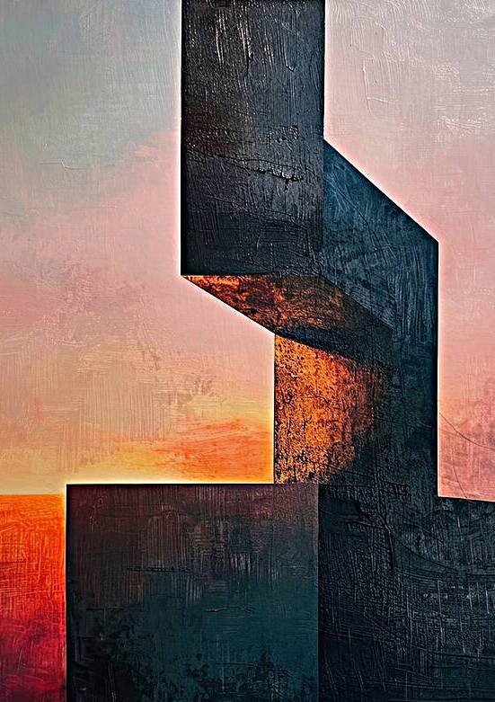 Abstract Sunset Structure H92N5B 52 by Abstract Rebellion