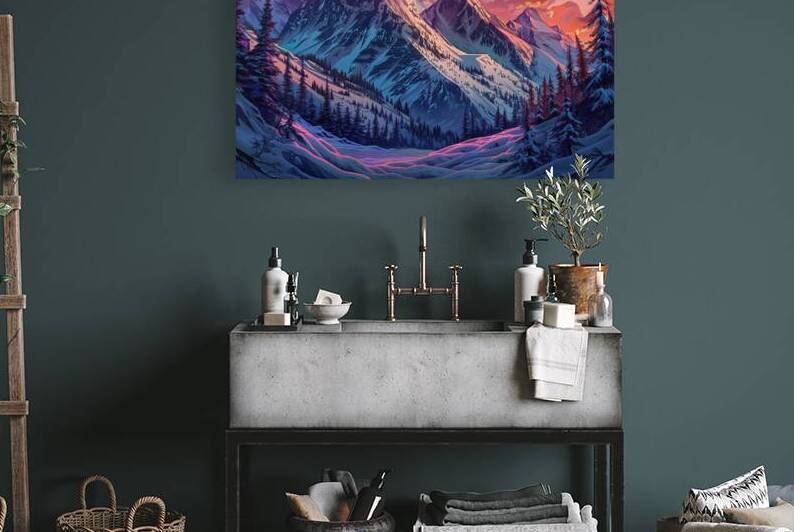 Alpine Glow Winter Solstice Y92H5N 57 by Abstract Rebellion
