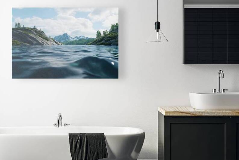 Alpine Lake Serenity H2N9P4 45 by Abstract Rebellion