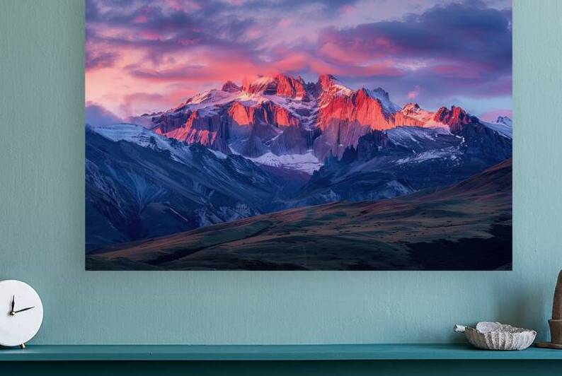 Alpenglow  Majesty Peaks Y29H7 65 by Abstract Rebellion