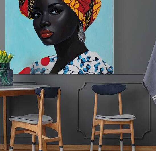 African Queen Portrait H3N9B2 64 by Abstract Rebellion