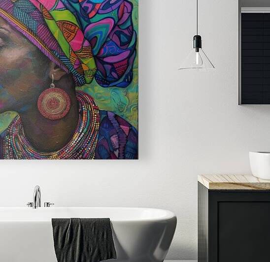 African Queen Portrait 29HBC8 60 by Abstract Rebellion