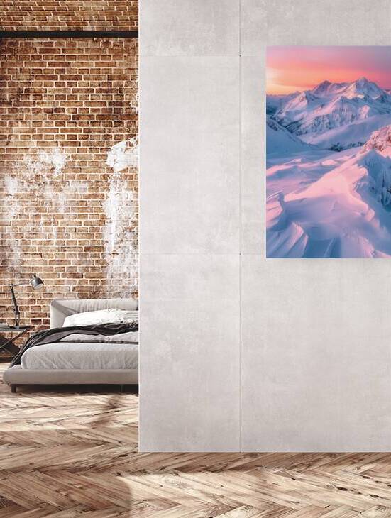 Alpine Glow Upon Peaks H29N3Z 67 by Abstract Rebellion