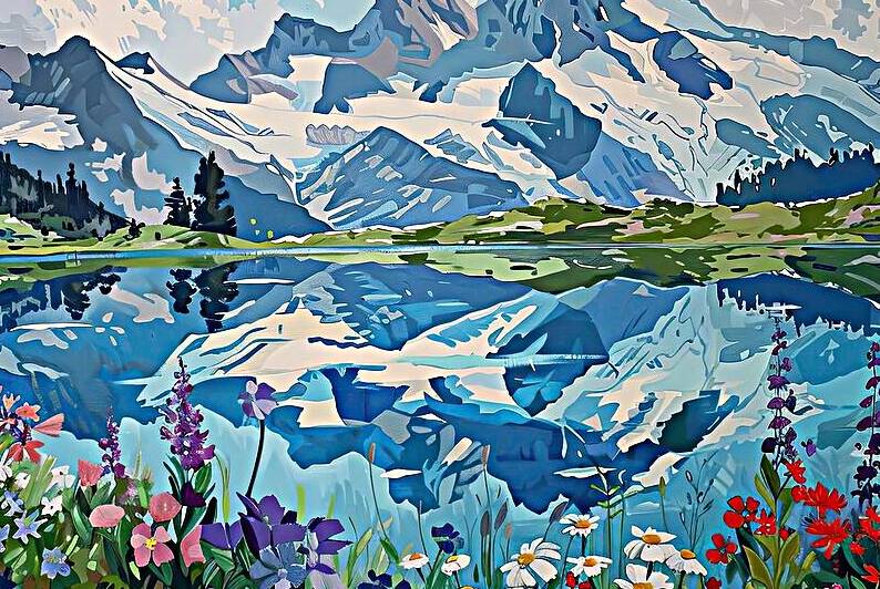 Alpine Reflection 7H29NP 48 by Abstract Rebellion