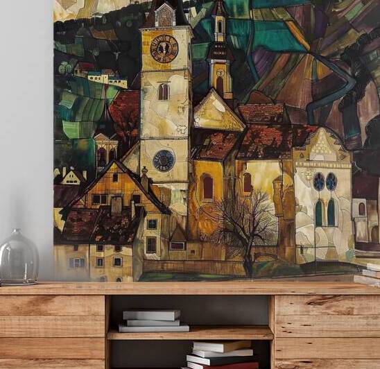 Alpine Village Glow 5H9N2Z 58 by Abstract Rebellion