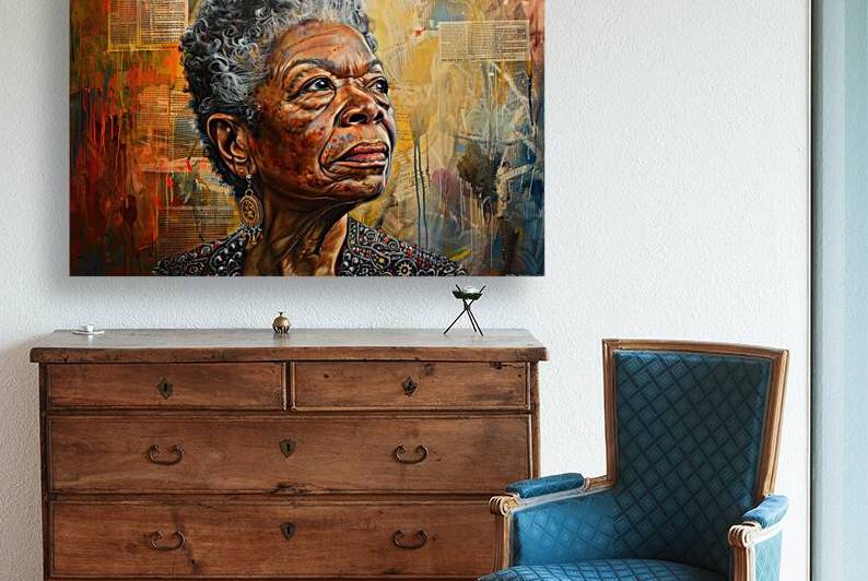 Angelou Legacy Mixed Media K293N8 60 by Abstract Rebellion