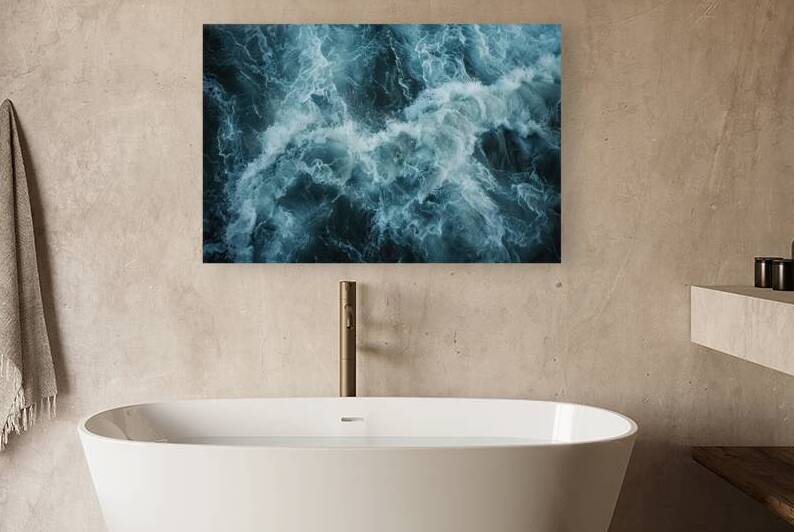 Aqua Marine Turbulence 2H9N3Z 45 by Abstract Rebellion